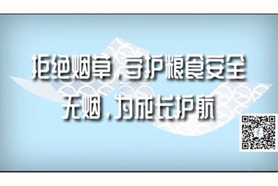 日本A级无毛白虎拒绝烟草，守护粮食安全